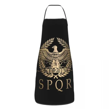SPQR Rimsko Carstvo Standardni Pregača Spartan 52*72 cm Kuhinjski Roštilj Startni Stolnjak Osnovna Čišćenje Vrtu Pregače, za Muškarce, Žene i Kuhar
