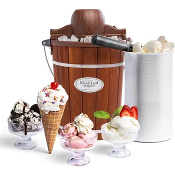 Električni stroj za izradu sladoleda Nostalgia - Staromodni stroj za kuhanje soft sladoled za samo nekoliko minuta Priprema smrznuti jogurt ili джелато