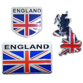Auto-Aluminijska Legura Britanska Engleska Zastava velike Britanije Ikonu Simbol Naljepnica Naljepnica Pogodan Za BMW X1, X3, X5 M5 i8 3 5 7 Serija Za Mini Cooper