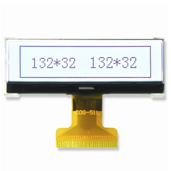 2,3 Inčni 132x32 point-matrični LCD ultra-tanki STN COG Sive boje 32P ST7565R ST7565 Paralelni SPI Serijski port FPC I sl. Ekran