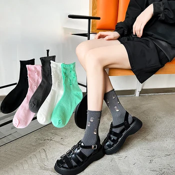 Ženske Poderane čarape, Moda Harajuku, Ulica Slomljena Čarape, Ulica Predmetnog Вязаная cipele, Čarape za prosjaka
