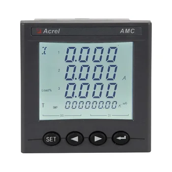 Acrel 2DI/DO LCD-zaslon 3-Фазным Brojač energije 75*75 mm, montirana na ploču Sa port RS485 Modbus-RTU