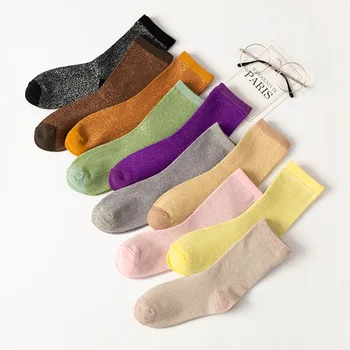 Proljeće-Ljeto Ženske čarape srednje Dužine, Japanski Pamučne Čarape Tanke Čvrste Čarape, Vintage Kratke Čizme, Čarape ženske čarape