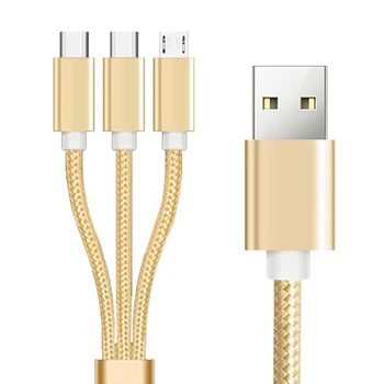 USB Kabel za punjenje Od najlona оплеткой Type C Micro USB 3 in1, мультикабель P9JB