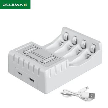 PUJIMAX Ni-Cd/NiMH Аккумуляторное Punjač za 1,2 AAA/AA Baterije sa led intelektualnim Prikaz Stanja punjenja Prijenosni