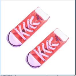 1 par Unisex, čarape-brod sa smiješnim 3D ispis, kreativna svakodnevne čarape Kawaii