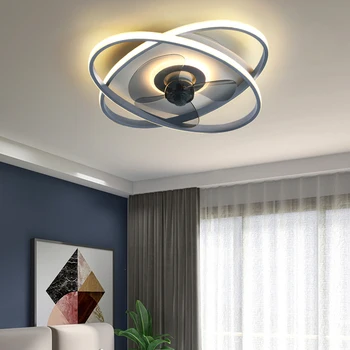 Luster Visi svjetiljka Led Art Stropni ventilator sa svjetlom Nordic decorative study bedroom control abanicos de techo
