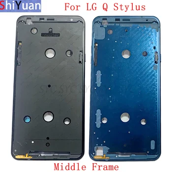 Telo Prosječna okvir LCD panel za telefon LG Q Stylus Q710 Metalni LCD okvir Rezervni dijelovi