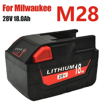 100% Originalni 28V 6.0 Ah-18.0 Ah M28 Za Milwaukee baterija Litij-ionskih Izmjenjiva Baterija Za alat Milwaukee 28V M28 48-11-2830 0730-20