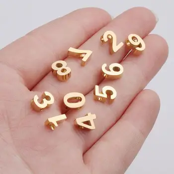 Ogrlica od nehrđajućeg Čelika, Najverovatnije privjesak s rupama, 0-9, arapski brojevi, Pribor za ogrlice, Prijatelji za djevojčice
