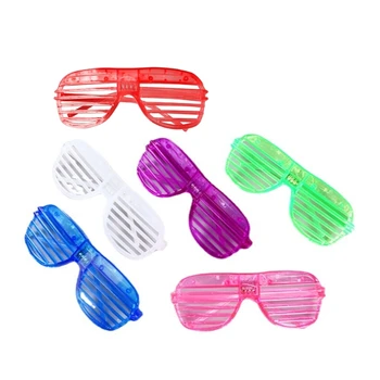Led neon naočale, treperi led sunčane naočale s pozadinskim osvjetljenjem u stilu Okidača, Naočale za Karneval, zurke, festival, Rekvizite za snimanje fotografija 95AA