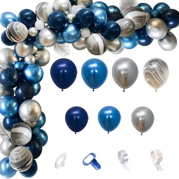 Kit Luk od plavih balona, гирлянда od balona, tamno plave luk od balona za dječake, dekoracije rođendana, zabave, dječje duše