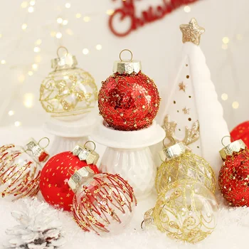 Božićne Potrepštine Navidad za Blagdanske zabave, Kućnog tekstila, Božićni montažni balon, 25 kom., Božić loptu