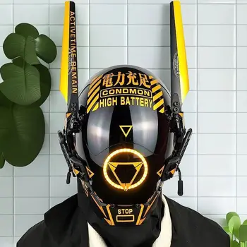 Multi stil Cijevi dredove Cyberpunk Maska Cosplay Maska Шиноби Interventnu Samuraj Maske Trokutasti Projekt El S led pozadinskim Osvjetljenjem
