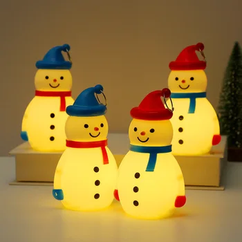 Božićni ukrasi i dekoracije za djecu, novi prijenosni mali noćno svjetlo, led downlight, ukras u obliku Snjegovića i rekviziti