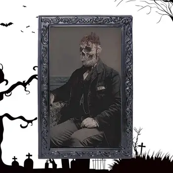 3D Promjenu Izraza Lica Kreće Portret Duh 38x25 cm Halloween Kuća Duhova Strašno Promjena Lica Portret Duh Dekor
