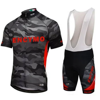 Muška odjeća 2022 Modni Biciklistička Startni broj, Kratke hlacice, Komplet Dres, Unisex Komplet za bicikl ENCYMO