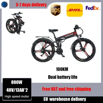 Imate li u EU 800 W Motor Sklopivi Električni Bicikl 48V13AH Litij baterija Planinski Električni Bicikl 26 Inča offroad električni bicikl
