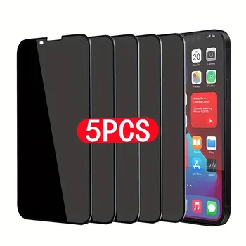 5pcs Zaštitno Kaljeno Staklo za iPhone Pro 11 12 13 Mini Pro 14 Max Zaštitna Folija Za ekran za iPhone X XS MAX XR 7 8 15 Plus Glass