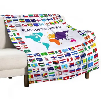 Zastave svih zemalja svijeta, pokrivač, animacija, paperjast deka