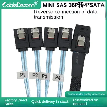 Ugrađen suprotno veza za prijenos podataka s tvrdog diska poslužitelja MINI SAS 36P na 4 * SATA 7p