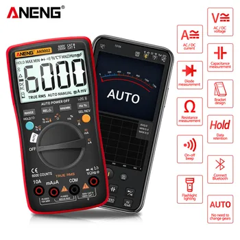 ANENG AN9002 Bluetooth Digitalni multimetar 6000 Apsolutna Profesionalni multimetar s pravom среднеквадратичным vrijednost ac/dc, Tester Napona sa automatskim Raspon