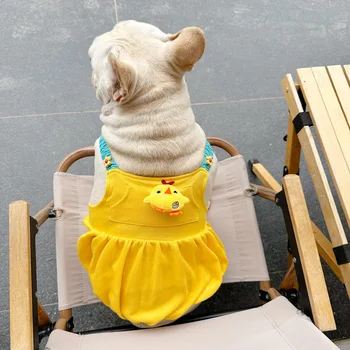 Ljetna haljina za kućne ljubimce pse Vest na tankom vrpcu Suknja u obliku Bundeve za malog i Srednjeg francuski buldog Shih tzu Bichon-frise