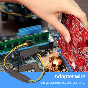 Kabel za napajanje ATX od 24 do 8 kontakata Duljine 30 cm, Električni kabel 18AWG, Podršku linije napajanja 1000 W za DELL Optiplex 3020 7020 9020 8- kontakt