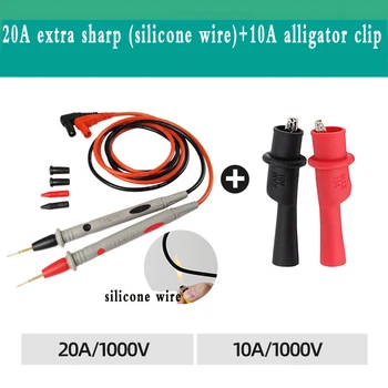 Stezaljka za dmm, test kabel, Silikon Univerzalni test sučelje, digitalna sonda za ispitivanje žice kabela 2 mm