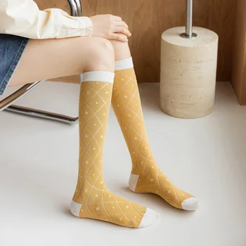 Modni Tanke Čarape, ženske čarape do koljena JK, Ženske pamučne Duge čarape, Haljina za djevojčice, Calcetines mediji