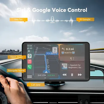 Auto аудиоприемник sa 7-inčnim zaslonom, auto Prijenosni stereo zvučnika Sa bežičnim Carplay i Android Auto Pribor za unutrašnjost automobila