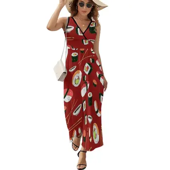 Ljetna haljina bez rukava za sushi ženska odjeća ljetne haljine ženske 2023