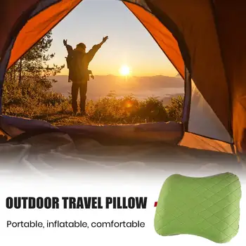 Prijenosni inflatable jastuk, vrlo mekani jastuk za putovanja na otvorenom, Podršku za glavu, vrat, leđa, Inflatable jastuk za putovanja