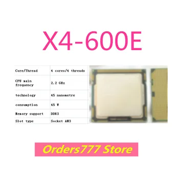 Novi uvozni originalni procesor X4-600E 600E 600 CPU 4 jezgre 4 stream Socket AM3 2,2 Ghz 45 W 45 nm DDR3 R4 garancija kvalitete