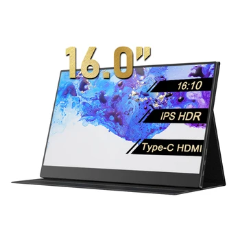 16-Inčni zaslon osjetljiv na prijenosni monitor IPS Gaming HDR sa produženim Drugi геймерским ekrana TYPE C za laptop Switch PS5, mini RAČUNALA, računalna ploča