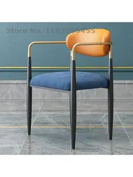 Skandinavski jednostavan luksuzni visoko kvalitetni praktičan stol i stolice, dom stolica, mrežica, crvena stolica za šminkanje, jednostavan stolica za odmor s leđa