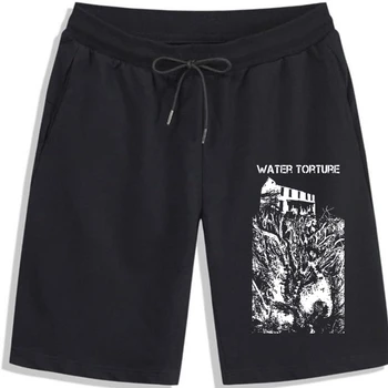 Kratke hlače Water komora za V2 za muškarce, Crne kratke hlače u stilu Hardcore-punk Powerviolence, ljetne muške kratke hlače s po cijeloj površini, Pamučne kratke hlače za muškarce