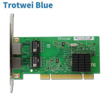 PCI mrežna kartica dual-port Gigabit Ethernet mrežni adapter RJ45 10/100/1000 MB Server mrežni kontroler NIC LED za Intel 82546