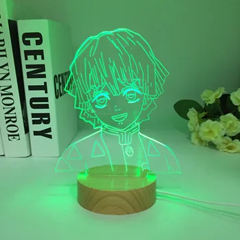 Drvena 3D Led noćno svjetlo Toradora Taiga Aisaka za uređenje Spavaće sobe Dar Šarene noćno svjetlo Anime Waifu 3d Lampa Дропшиппинг