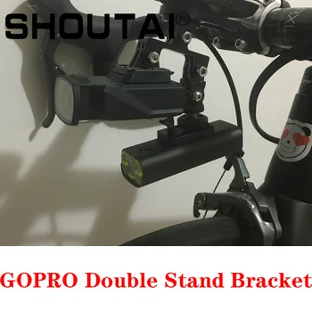 Za kameru GOPRO Bicikl dip nosač s dvije glave Pribor kompatibilan sa kamerom Svjetiljku stražnja svjetla