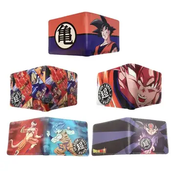 Novi Anime serije Dragon Ball Z son Goku, kratko Višenamjenski moderan studentski novčanik od umjetne kože s dva nabora