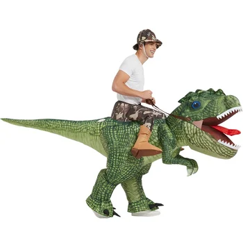 Napuhavanje kostim dinosaura za jahanje T Rex Air Blow up Odijela Smiješno svečane kostim za Noć vještica za odrasle